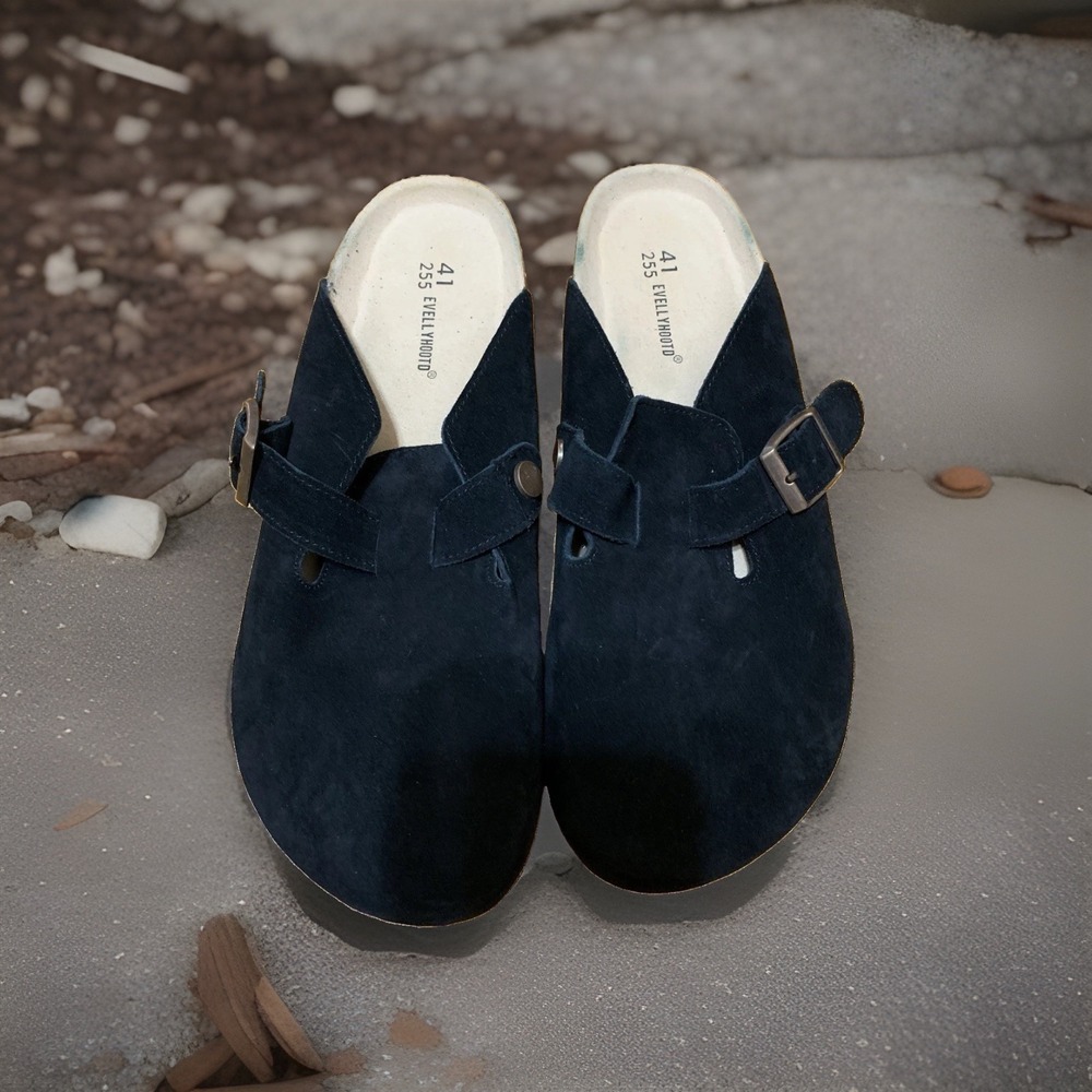 Evellyhootd Suede Black Clog Size 10.5-11